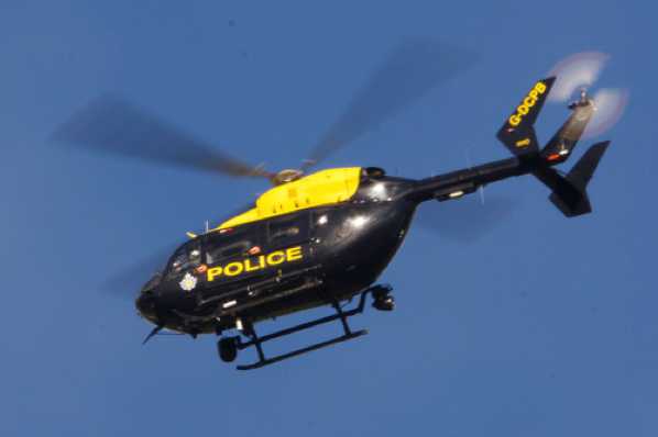 06 March 2020 - 15-40-29 
Devon & Cornwall Poloce helicopter G-DCPB passes over Dartmouth. Thankfully not stopping
-------------- 
Devon & Dornwall police helicopter
